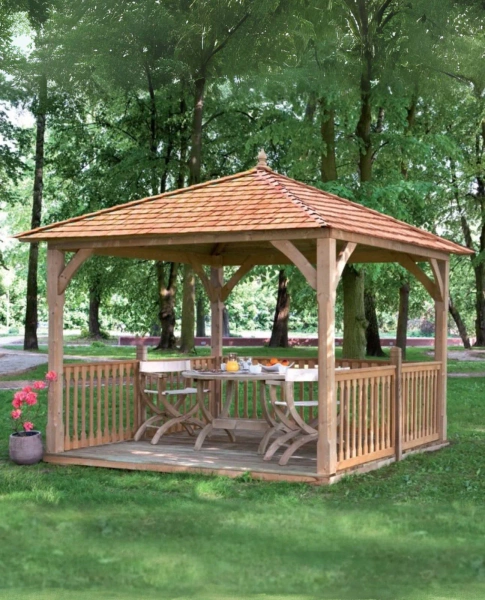 Luxury Cotswold Canopy with Cedar Roof