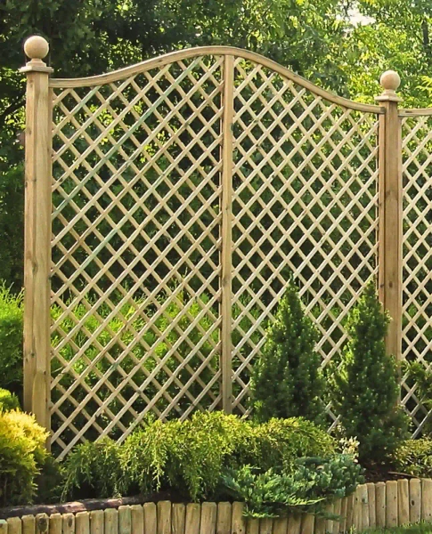 English Trellis with Omega Arch