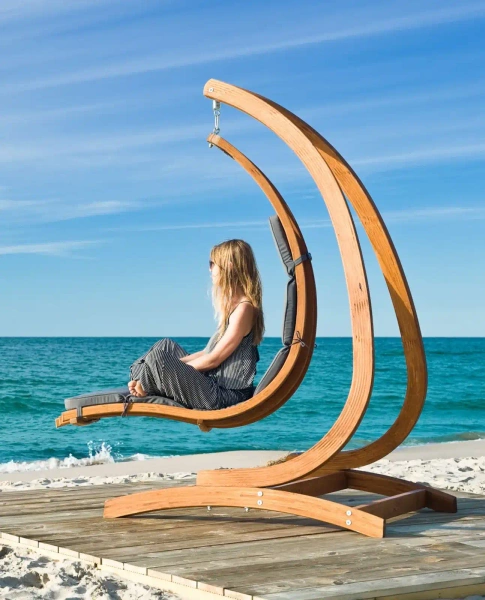 Wave hanging lounger h145x168x66 colour Amber