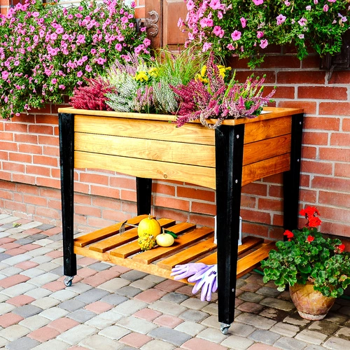 Normandie Amber-Black Planter