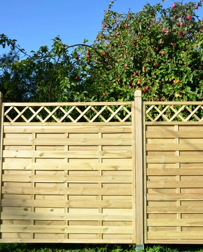 Ripon Fence Panel with Trellis h180 x 180 cm