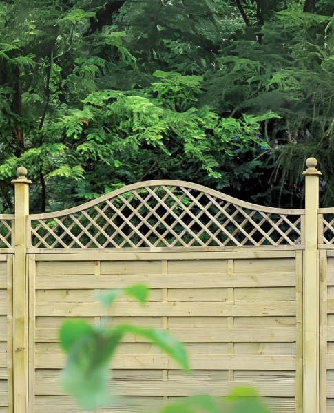English Trellis Top with Omega Arch