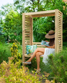 York Contemporary Bench Pergola