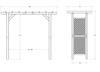 Pergola Henley Arch XL Classic h229x119x268cm