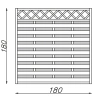 Hamburg Fence with Lattice