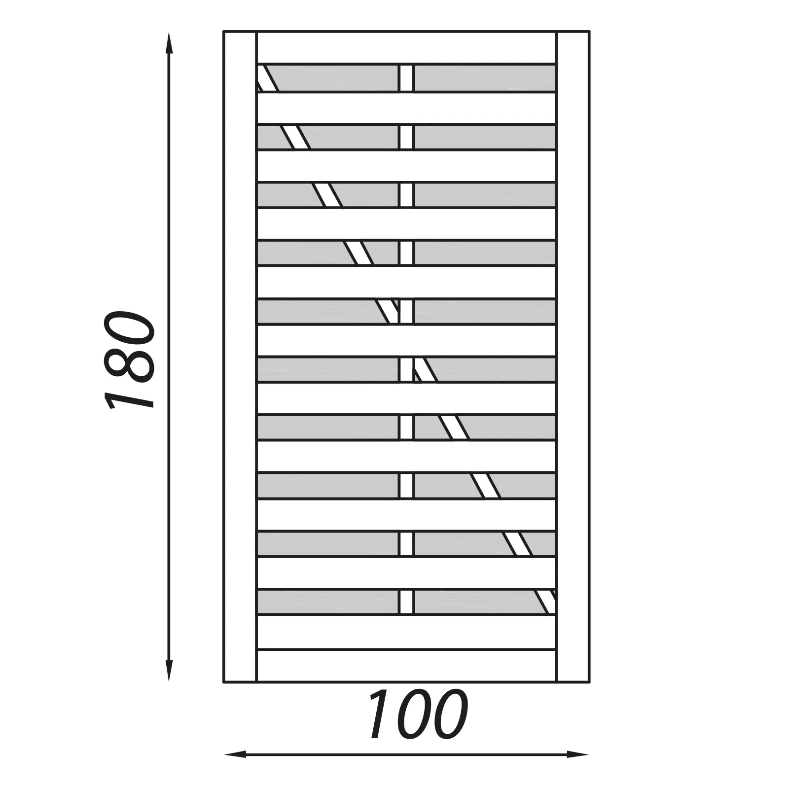 Hamburg Simple Fence with Trellis