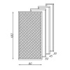 Privacy Diamond Trellis h183 x 90 cm