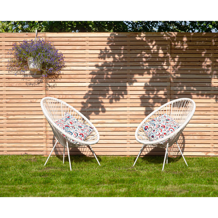 Double Slated Larix Panel h180 x 180cm