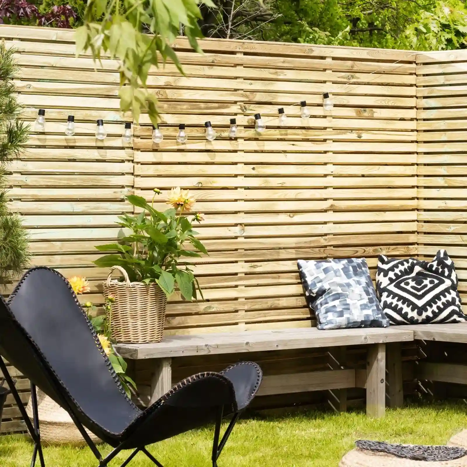 Double Slatted Mjosa Fence