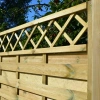 Hamburg Fence with Lattice