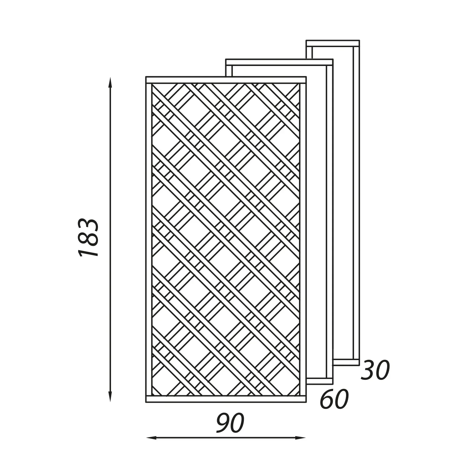 Traliccio Tartan 183 x 183 cm