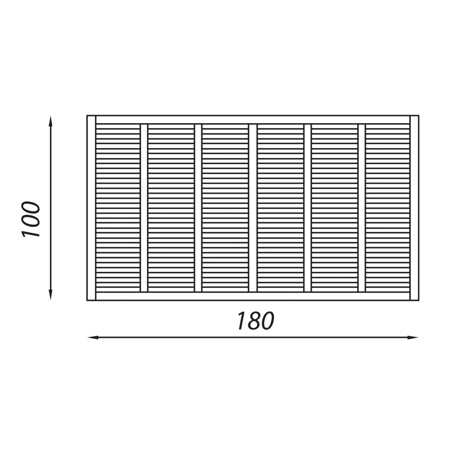 Pannello frangisole Oslo h180 x 180 cm