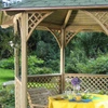 Vivaldi Maxi 6-angle gazebo h330 fi396 with red shingles