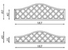 English Trellis Top with Omega Arch