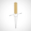 Metal Post Holder (Spike) 7 x 7 x 75 cm