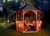 Vivaldi 6-angle gazebo medium h300 fi240 with red shingles
