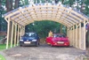 Conwy Double Carport with PVC roof