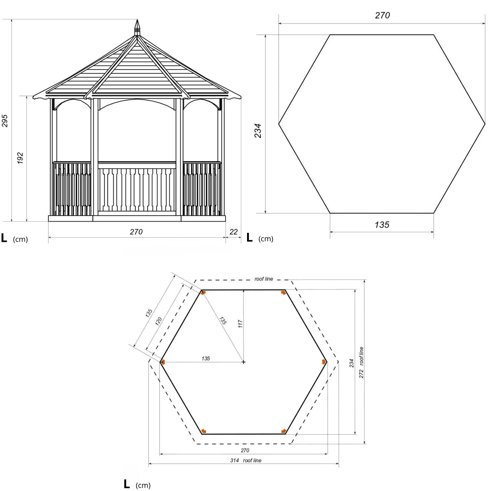 Brompton Tiled Gazebo