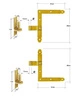 A set of two hinges