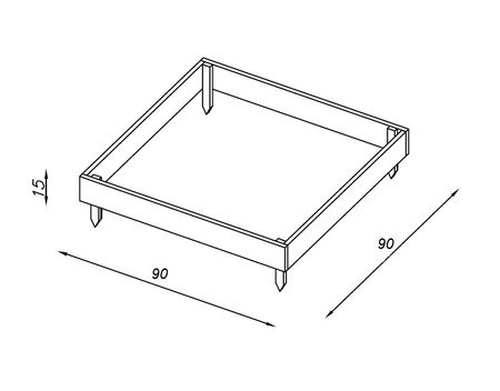 Rough inspection h15x90x90 board 2.0x15