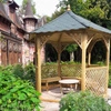 Vivaldi Maxi 6-angle gazebo h330 fi396 with red shingles