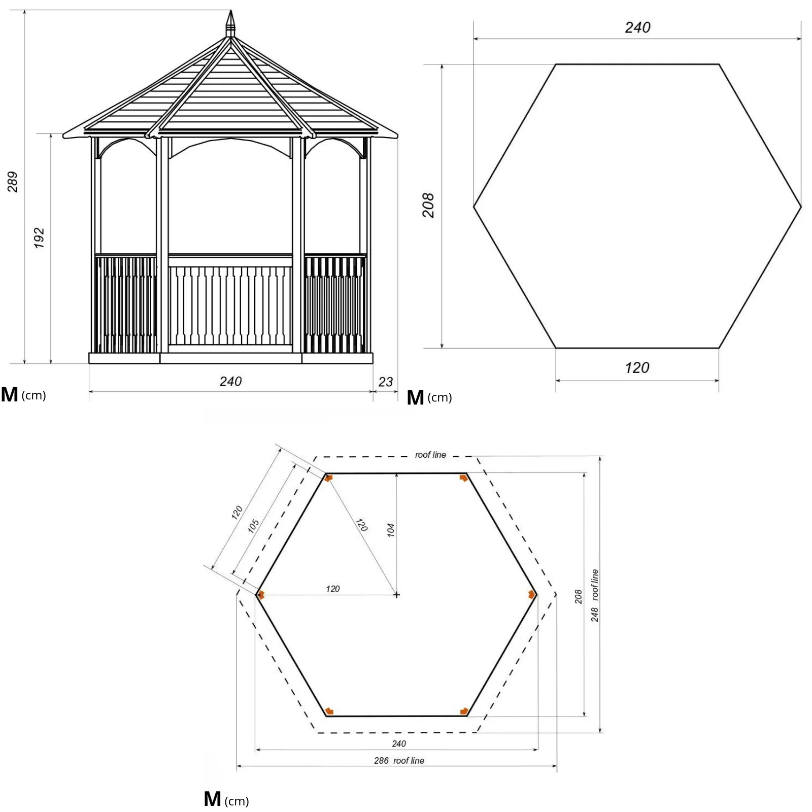 Brompton Tiled Gazebo