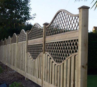 English Trellis Top with Omega Arch