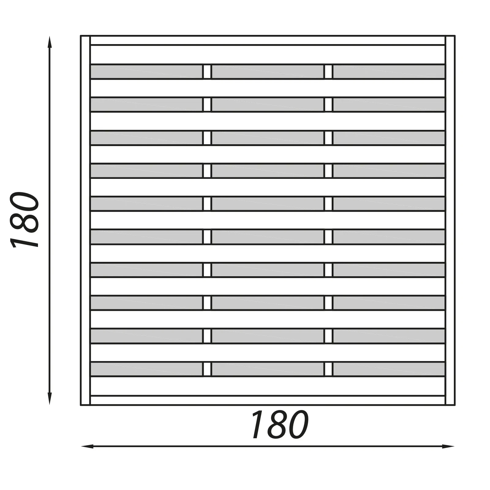 Hamburg Simple Fence with Trellis