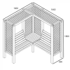 Milton Contemporary Corner Arbour