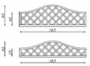 English Trellis Top with Omega Arch
